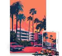 Puzzle da 1000 pezzi Beverly Hills LA Evening per adolescenti Sharp Recall Serene Escape Uniform Cut Perfect Xmas (50x75cm)