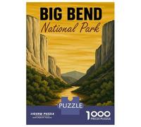 Puzzle Da 1000 Pezzi Big Bend National Park Illustration Puzzle Per Adulti Giochi Rilassanti Vacanza A Casa Passatempo Regali Unici Per Compleanno E Natale 52x38cm/1000pcs