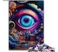 Puzzle da 1000 pezzi Big Eyes per adulti, regalo perfetto per compleanni, feste, decorazioni per feste spaziali (dimensioni 50x75cm)