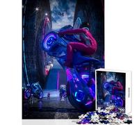 Puzzle da 1000 pezzi Biker Boyz giocattolo educativo regali di Babbo Natale segreto giochi rilassanti con poster abbinato e foglio di quiz dimensioni 50x75cm