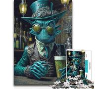 Puzzle da 1000 pezzi, Birra extraterrestre e luppoli, giocattolo educativo per bambini dai 14 anni in su, 38x26cm