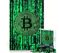 Puzzle da 1000 pezzi Bitcoin Crypto Hacker Code per adulti, regalo divertente e stimolante per il tempo libero, con taglio fine, sorpresa di Natale (50x75cm)
