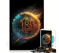 Puzzle da 1000 pezzi Bitcoin Universe V con bordi lisci,gioco di abilità mentale,divertimento,tempo libero,regalo di compleanno/hobby (50x75cm)