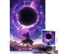 Puzzle da 1000 pezzi "Black Hole World Anime" per adolescenti, con tema "Potere mentale, svago, uniformi e bordi", ideale come regalo (38x52cm)