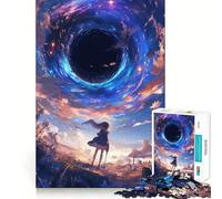 Puzzle da 1000 pezzi Black Hole World Anime Perfect Edge Play,gioco di allenamento cerebrale,divertimento a ritmo lento,regalo di compleanno 38x52cm