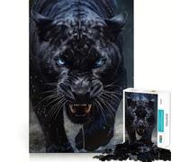 Puzzle da 1000 pezzi Black Panther con occhio potente,taglio perfetto,divertente rompicapo cognitivo,gioco per il tempo libero,regalo artistico di Natale 38x52cm