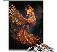 Puzzle da 1000 pezzi "Black Phoenix" per adulti, gioco educativo e divertente da interno per la decorazione della casa, dimensioni 50x75cm