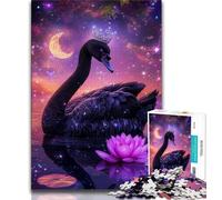 Puzzle da 1000 pezzi "Black Swan" per adolescenti, regalo per decomprimere il cervello, giocattolo educativo, regali di Babbo Natale segreto (50x75cm)