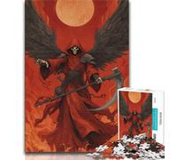 Puzzle da 1000 pezzi Blood Moon Reaper per adolescenti, regali, aiuta il cervello ad allenarsi, giocattoli avvincenti per coltivare la pazienza, adatti alle coppie (50x75cm)