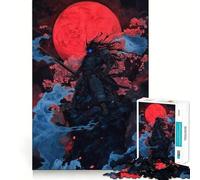 Puzzle da 1000 pezzi Blood Moon Ronin,gioco di incastro preciso,stimola la logica,ideale per il tempo libero,regalo di compleanno divertente 38x52cm