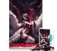 Puzzle da 1000 pezzi Bloody Angel Anime Girl,taglio preciso,gioco di logica,gioco rilassante,decorazione natalizia per la casa 50x75cm