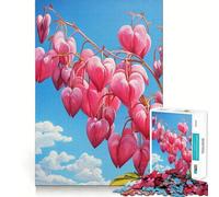 Puzzle da 1000 pezzi "Bloom in Bleeding Hearts" con incastri precisi,decorazione,rompicapo,regalo,gioco di pace,opera d'arte natalizia 50x75cm