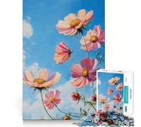Puzzle da 1000 pezzi "Bloom in Cosmos",pezzi ad incastro,gioco divertente e rilassante,ideale per decorazioni natalizie 38x26cm