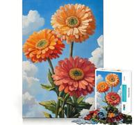 Puzzle da 1000 pezzi "Bloom in Gerbera Margherite",pezzi a incastro preciso,giocattolo creativo e divertente,momento di relax,regalo di compleanno 38x26cm