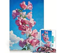 Puzzle da 1000 pezzi "Bloom in Sweet Pea" con ritagli precisi,attività di gioco intelligente,momento di gioco rilassante,regalo di compleanno 38x26cm