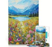 Puzzle da 1000 pezzi "Blooming Spring" con incastri precisi,gioco di costruzione che favorisce la concentrazione,gioco tranquillo,ideale per feste di compleanno 38x52cm