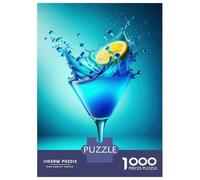 Puzzle Da 1000 Pezzi Blue Lemonade Cocktail Drink Puzzle Per Adulti Gioco Pratico Vacanza A Casa Passatempo Natale Compleanno Regali 38x26cm/1000pcs
