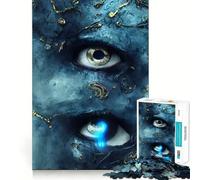Puzzle da 1000 pezzi Blue Tears con ritagli precisi,sfida intelligente e divertente,gioco per il tempo libero,regalo di Natale 38x26cm