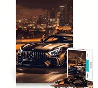 Puzzle da 1000 pezzi BMW AMG GT Stealth Edition con disegni accuratamente ritagliati,gioco di logica,facile da giocare,regalo divertente per compleanno 38x26cm