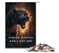Puzzle da 1000 pezzi Bocche chiuse Non farti nutrire Puzzle per adulti Gioco di famiglia in legno 75x50cm
