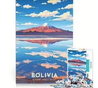 Puzzle da 1000 pezzi, Bolivia, Salar de Uyuni, poster di viaggio, gioco rilassante, interazione genitore-figlio, regalo per amici e familiari 38x52cm