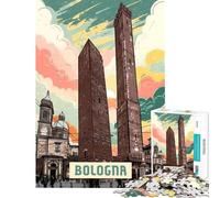Puzzle da 1000 pezzi Bologna sfida per la mente e l'intelligenza giocattolo avvincente gioco per famiglie adatto alle coppie opera d'arte regalo (dimensioni 38x26cm)