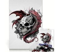 Puzzle da 1000 pezzi "Bones Of The Fire Breather" per adulti, gioco di logica e svago, bordi precisi, ottimo regalo (50x75cm)