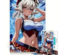Puzzle da 1000 pezzi Boom Fire Girl con bordi senza soluzione di continuità,gioco di logica divertente,svago,regalo artistico di Natale 38x26cm