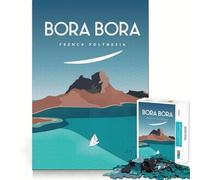 Puzzle da 1000 pezzi Bora Bora,gioco di precisione a incastro,giocattolo creativo e divertente,gioco rilassante,regalo di Natale per la tranquillità 50x75cm