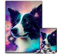 Puzzle da 1000 pezzi Border Collie, puzzle impossibili per adulti, regalo perfetto per le feste, opera d'arte fai da te 50x75CM/19,68x29,52 pollici