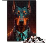 Puzzle da 1000 pezzi Boss Doberman per adulti, dimensioni 50x75cm, ideale per divertimento in famiglia, relax e regali per le feste.