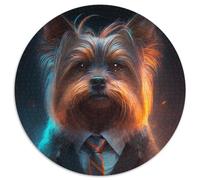 Puzzle da 1000 pezzi Boss Dog Rotondo Puzzle da 1000 pezzi per adulti Attività educativa per le abilità cognitive Miglioramento delle abilità cognitive 67,5x67,5 cm