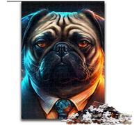Puzzle da 1000 pezzi Boss Orso Polare in legno, un regalo perfetto per il divertimento in famiglia, 50x75cm, giocattolo educativo per adolescenti, decorazione per casa e ufficio