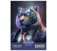Puzzle Da 1000 Pezzi Boss Tiger In Suit Puzzle Per Adulti Gioco Rompicapo Migliora La Memoria Regali Unici Per Compleanno E Natale 70x50cm/1000pcs