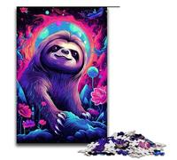 Puzzle da 1000 pezzi Bradipi dai colori vivaci per adulti ideale come regalo Adatto per adolescenti dai 14 anni in su 75x50 cm
