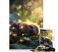 Puzzle da 1000 pezzi "Bradipo addormentato nella foresta incantata" per ragazzi, giocattolo intelligente per la casa, taglio preciso, regalo premuroso 50x75cm