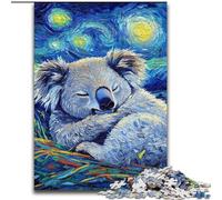Puzzle da 1000 pezzi "Bradipo con cielo notturno" in legno, gioco interattivo per famiglie, adatto a partire dai 14 anni, 50x75cm, gioco rompicapo per adolescenti, regalo perfetto per le feste