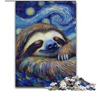 Puzzle da 1000 pezzi "Bradipo e cielo notturno", puzzle in cartone, attività divertenti da fare a casa, regalo di compleanno, regali da viaggio, 1000 pezzi(26x38cm)