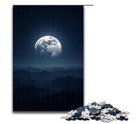 Puzzle da 1000 pezzi Bright Moon Over A Thousand Miles per adulti puzzle in legno gioco impegnativo 1000 pezzi (75x50 cm)