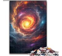 Puzzle da 1000 pezzi Buco nero colorato in legno, idea regalo per le feste, opera d'arte umoristica, opera d'arte dettagliata 50x75cm, Natale o compleanni