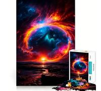 Puzzle da 1000 pezzi "Buco nero sulla spiaggia" Divertimento assicurato,stimolante per la mente,momento di relax,regalo di Natale 50x75cm