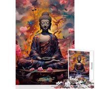 Puzzle da 1000 pezzi - Buddha nella natura Decorazione per la casa Giocattoli Regali di compleanno Gioco educativo Allena il tuo cervello e le tue mani Dimensioni 38x52cm