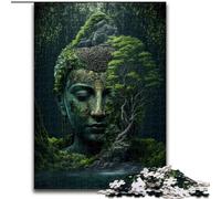 Puzzle da 1000 pezzi Buddha nella natura Puzzle in cartone, Relax e sfida, Arte decorativa colorata per la casa, amici 1000 pezzi(26x38cm)