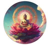Puzzle da 1000 pezzi Buddha, puzzle impegnativi, arte fai da te per appassionati, regalo perfetto per il relax, 67,5x67,5 cm