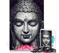 Puzzle da 1000 pezzi Buddha Zen Yoga Studio Art Flawless Fit Art Gioco stimolante per la mente Gioco per il relax Decorazione murale natalizia (38x26cm)
