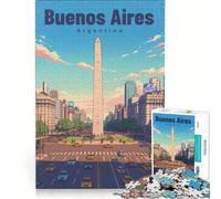 Puzzle da 1000 pezzi Buenos Aires Obelisk | Una sfida difficile Allena la tua mente e le tue mani perché è ideale come regalo 38x26cm