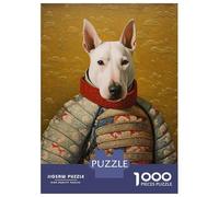 Puzzle Da 1000 Pezzi Bull Terrier The Samurai Puzzle Per Adulti Gioco Rompicapo Decorazione Perfetta Regali Unici Per Compleanno E Natale 70x50cm/1000pcs