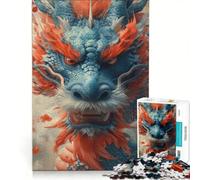 Puzzle da 1000 pezzi Buon Anno Drago, gioco interattivo, regalo di compleanno, compleanno e Natale 50x75cm