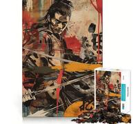 Puzzle da 1000 pezzi Bushido Guerriero Giapponese,Incastro Perfetto,Gioco Stimolante per la Mente,Gioco per il Relax,Decorazione Natalizia da Parete (38x52cm)