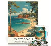 Puzzle da 1000 pezzi Cabot Beach | Arredamento per la casa Arte Difficile e sfida Giochi impegnativi Regali 38x52cm